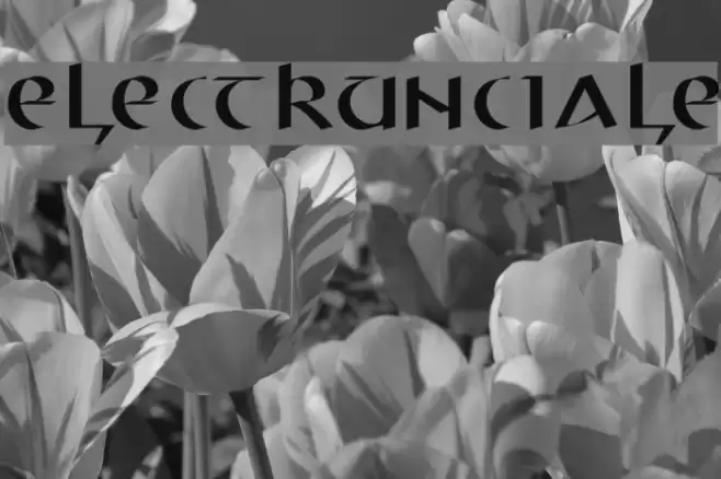 ElectrUnciale Font examples