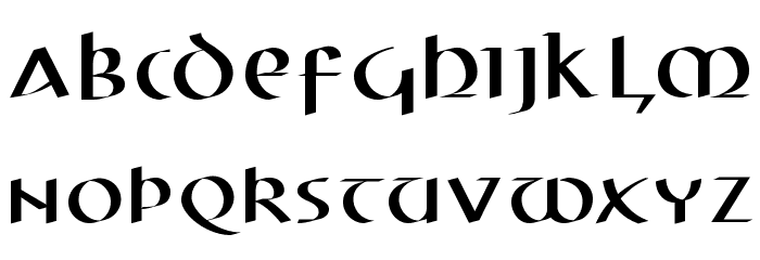 ElectrUnciale Font LOWERCASE