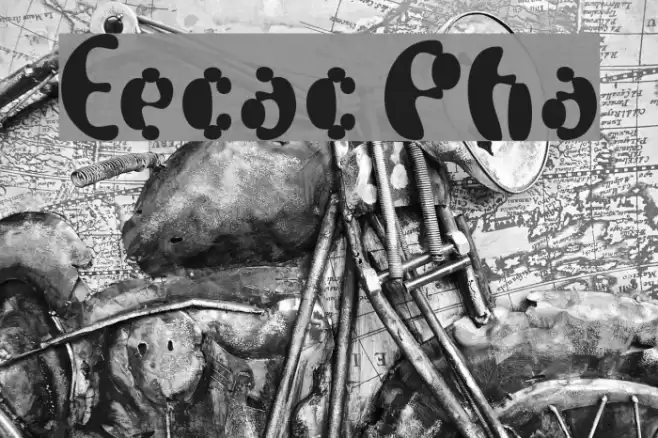 Electrack Phat Font examples