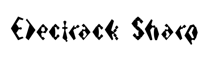 Electrack Sharp  免费字体下载