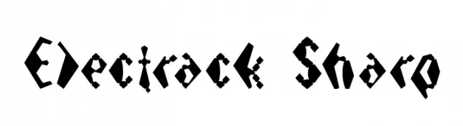 Electrack Sharp  Descarca Fonturi Gratis