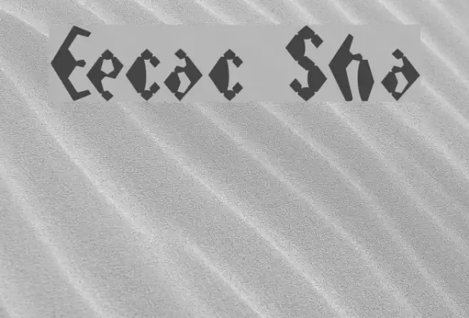 Electrack Sharp Font examples