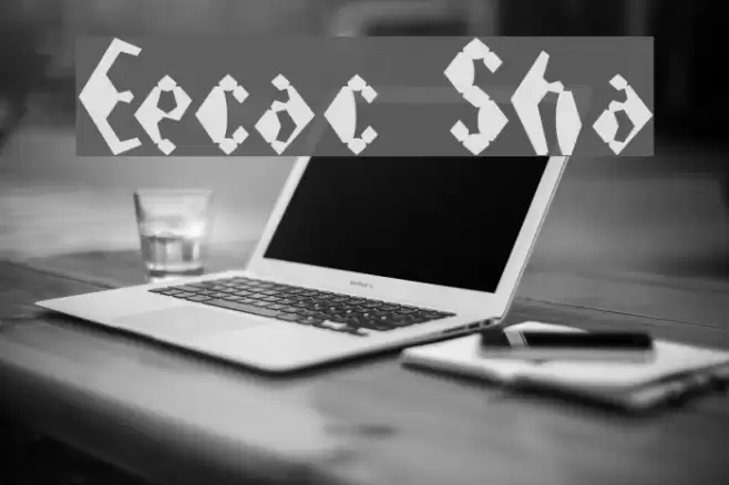 Electrack Sharp Font examples