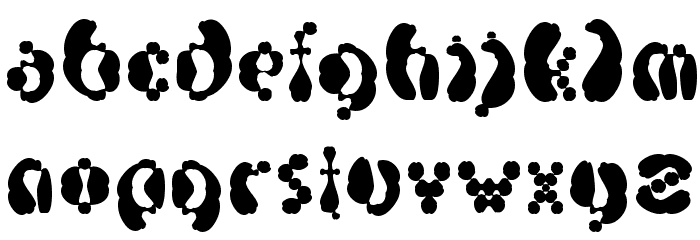 Electrack Sweet Font LOWERCASE
