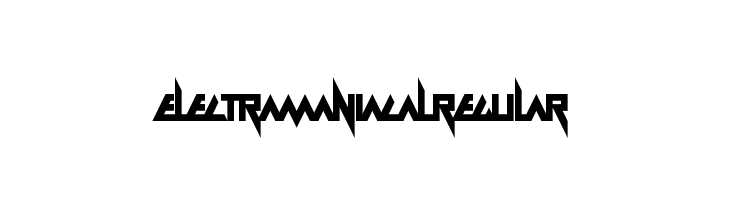 Electramaniacal Regular  नि: शुल्क फ़ॉन्ट्स डाउनलोड