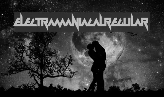 Electramaniacal Regular Font examples