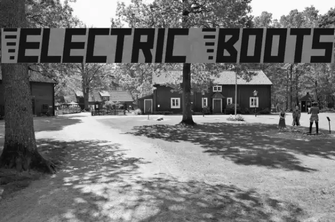 Electric Boots Font examples