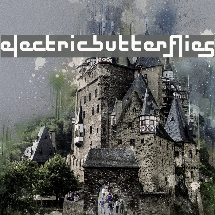 Electric Butterflies Font examples