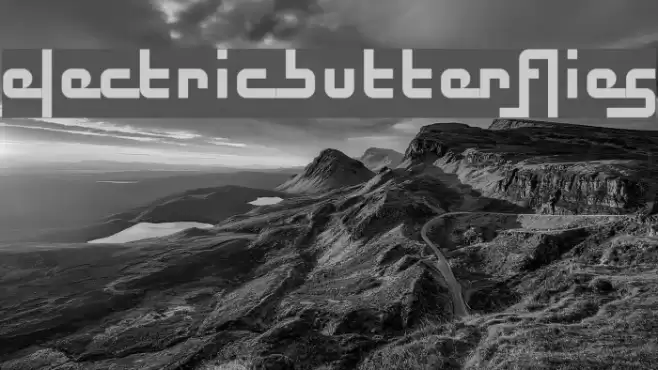Electric Butterflies Шрифта examples