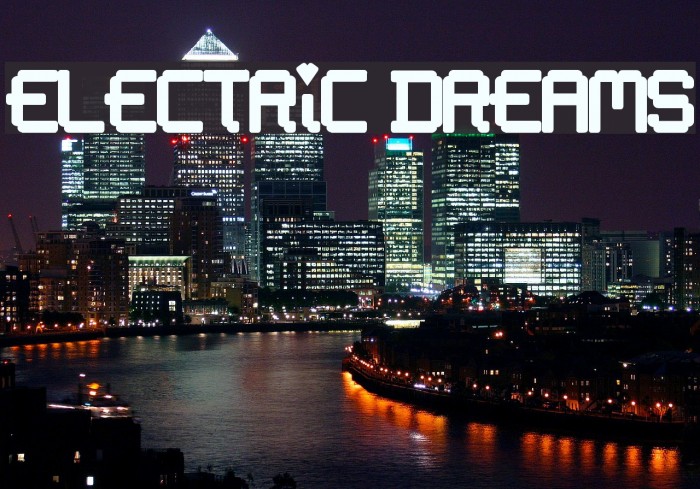 Electric Dreams Font examples