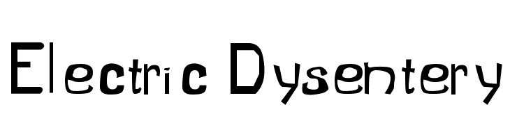 Electric Dysentery  Frei Schriftart Herunterladen
