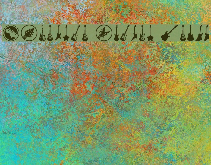 Electric Guitar Icons Example 2