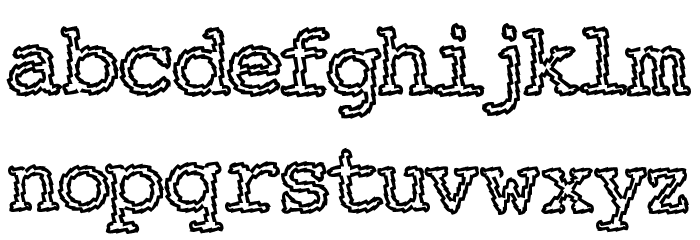 Electric Hermes AOE Charge Font LOWERCASE