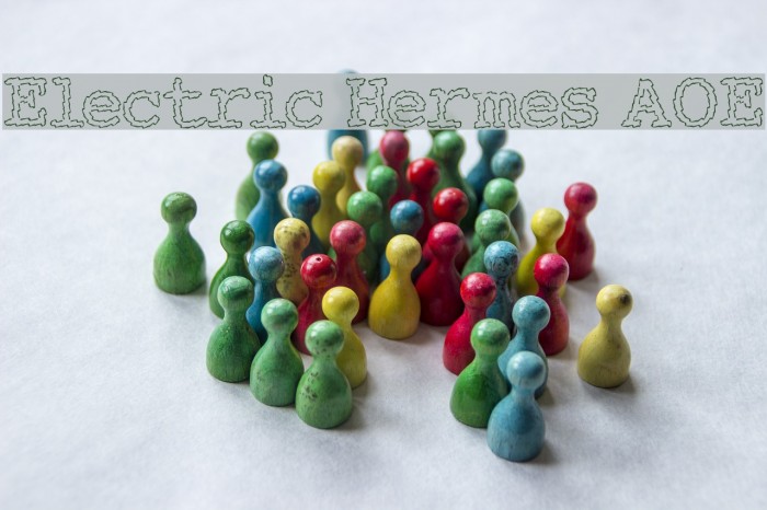 Electric Hermes AOE Font examples