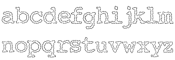 Electric Hermes Font LOWERCASE