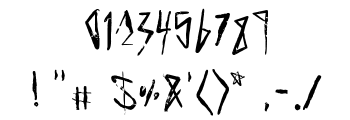 Electric Panda Font OTHER CHARS