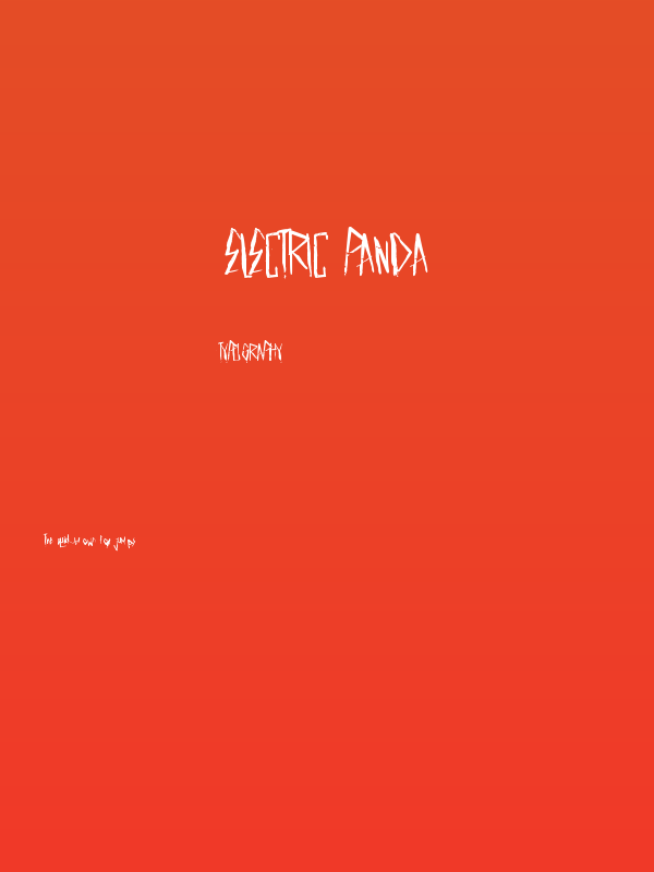 Electric Panda Poster