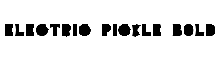 Electric Pickle Bold  免费字体下载