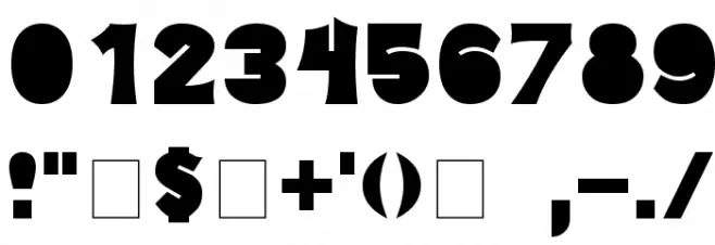 Electric Pickle Bold Font OTHER CHARS