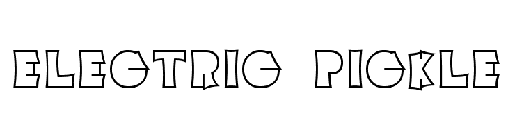Electric Pickle Font