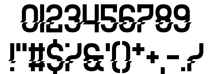Electric Shocker Font OTHER CHARS