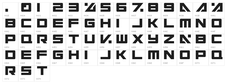 Electric Toaster Character Map