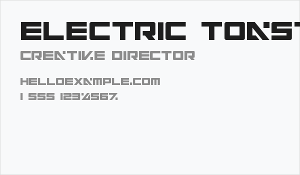 Electric Toaster Business Card