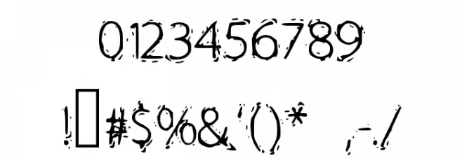 Electric Font OTHER CHARS