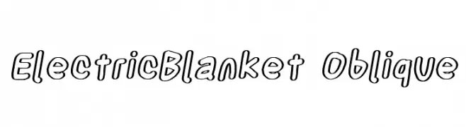 ElectricBlanket Oblique  baixar fontes gratis