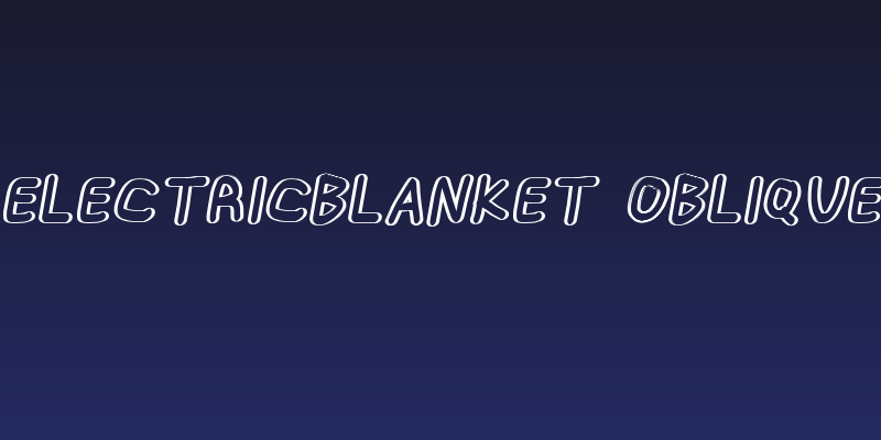 ElectricBlanket Oblique Social Header