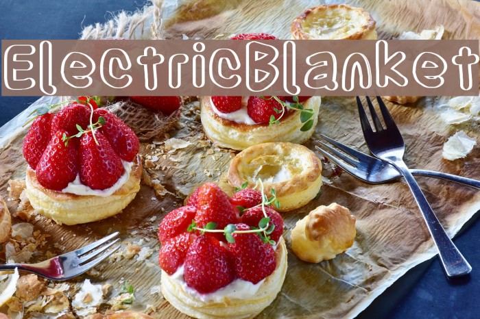 ElectricBlanket Font examples