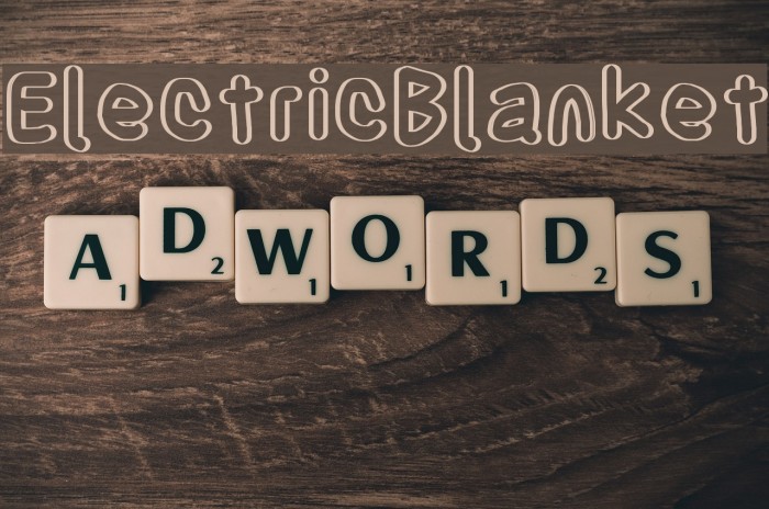 ElectricBlanket Font examples