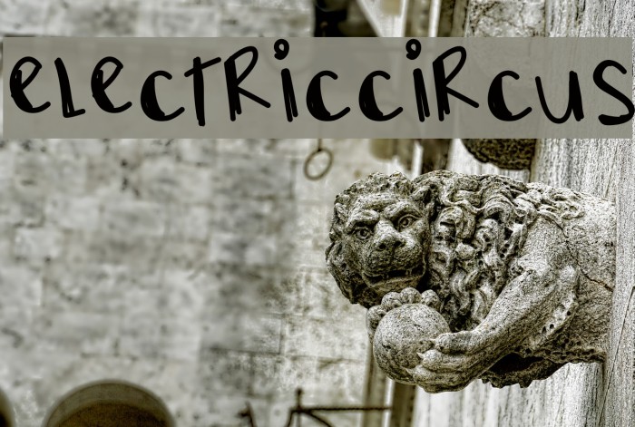 ElectricCircus Font examples