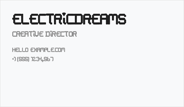ElectricDreams Business Card