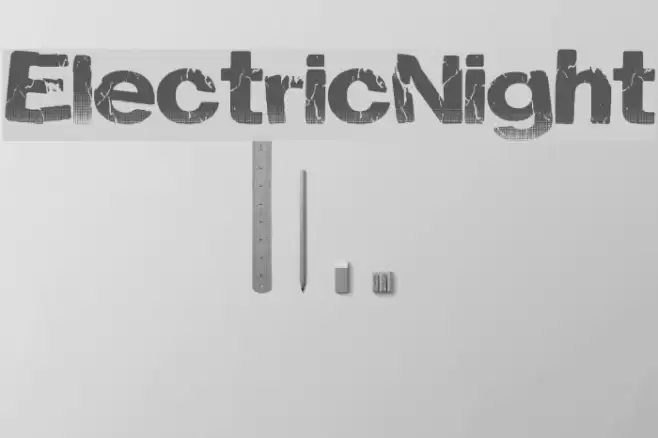 ElectricNight Font examples