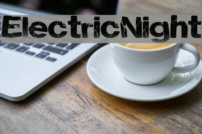 ElectricNight Font examples