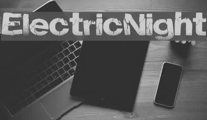 ElectricNight Font examples