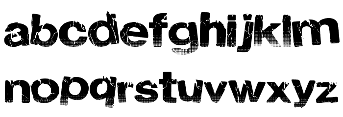 ElectricNight Font LOWERCASE