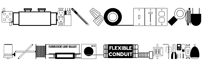 Electrical Items JL Font LOWERCASE