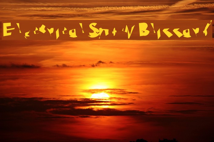 Electrical Snow Blizzard Font examples