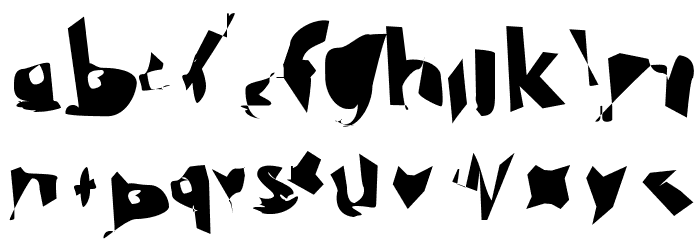 Electrical Snow Blizzard Font LOWERCASE