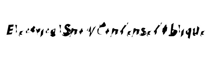 Electrical Snow Condensed Oblique  免费字体下载