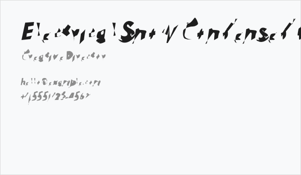 Electrical Snow Condensed Oblique Business Card