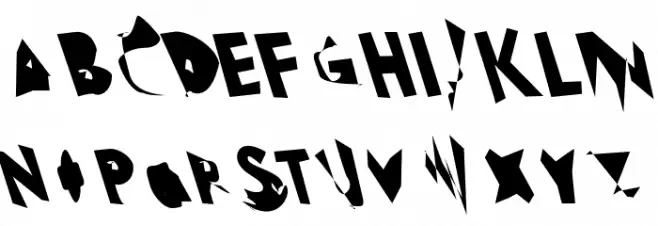 Electrical Snow Condensed Reverse Oblique 字体 大写