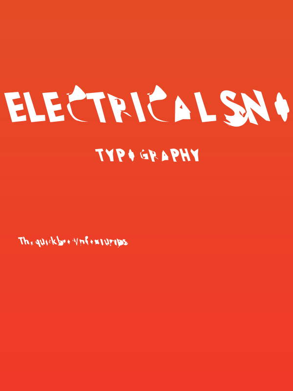 Electrical Snow Condensed Reverse Oblique Poster