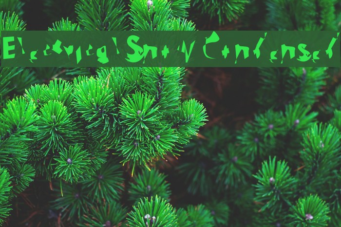 Electrical Snow Condensed Font examples
