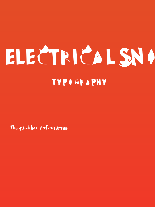 Electrical Snow Condensed Poster