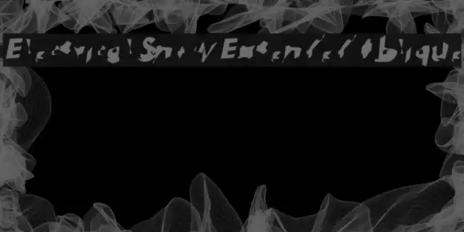 Electrical Snow Extended Oblique Font examples