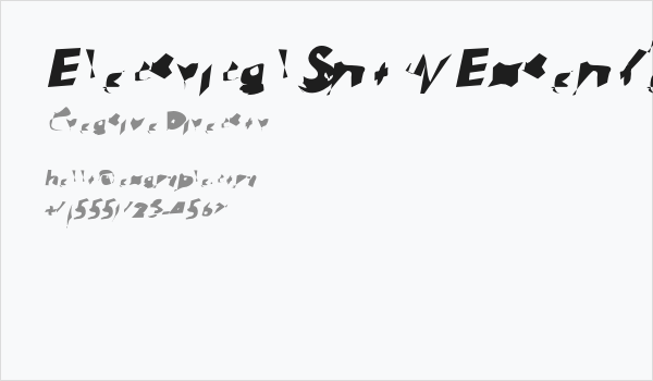 Electrical Snow Extended Oblique Business Card