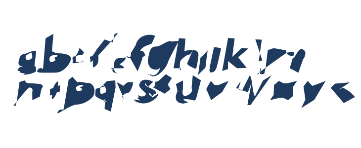 Electrical Snow Extended Oblique Lowercase